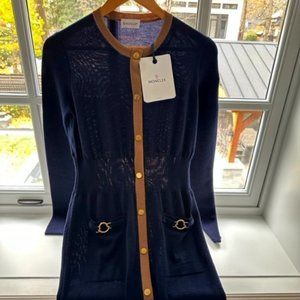 Moncler wool blend midi dress - NWT - XS
